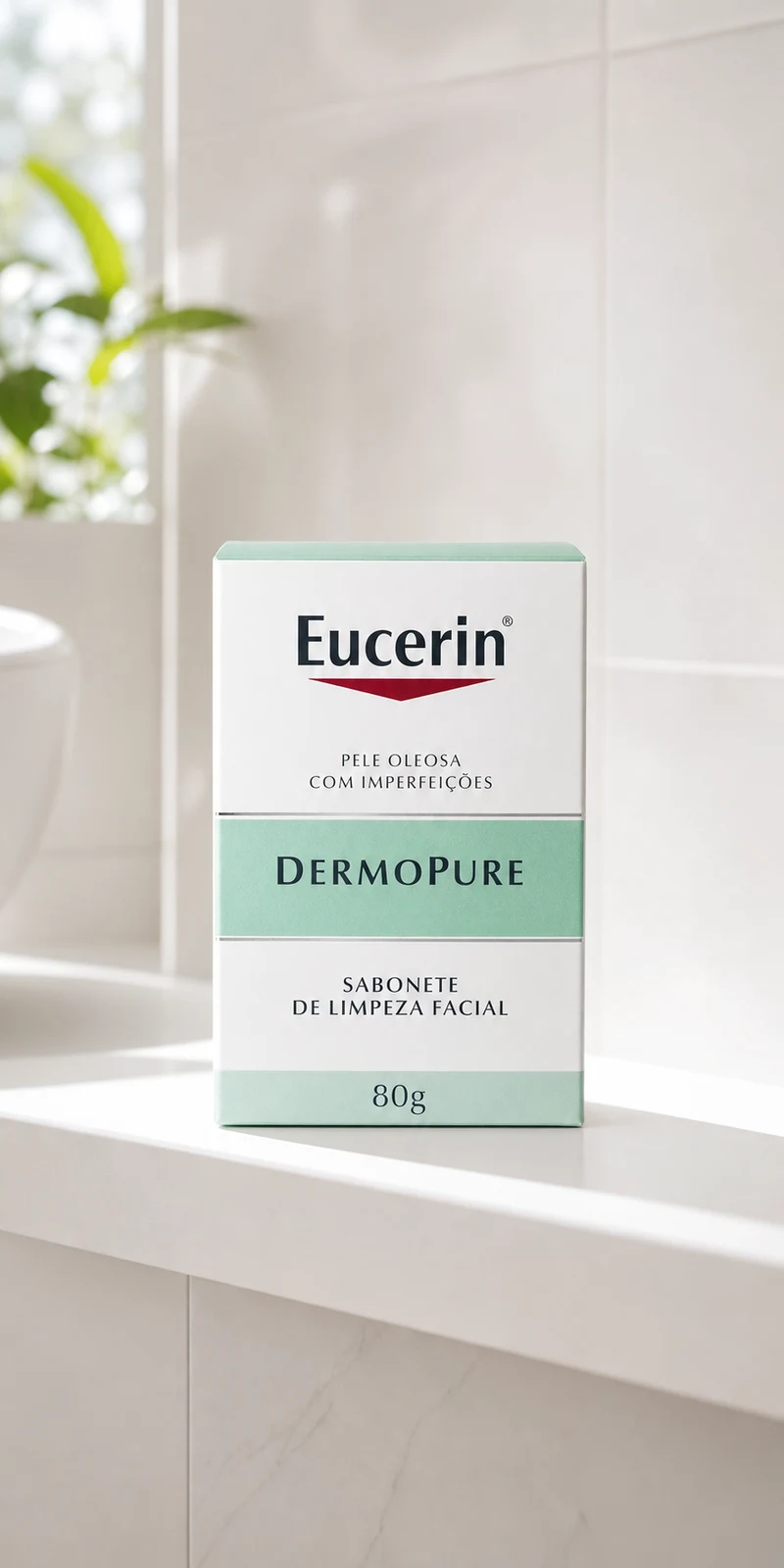 Eucerin Sabonete Facial em Barra Eucerin Dermopure 80g