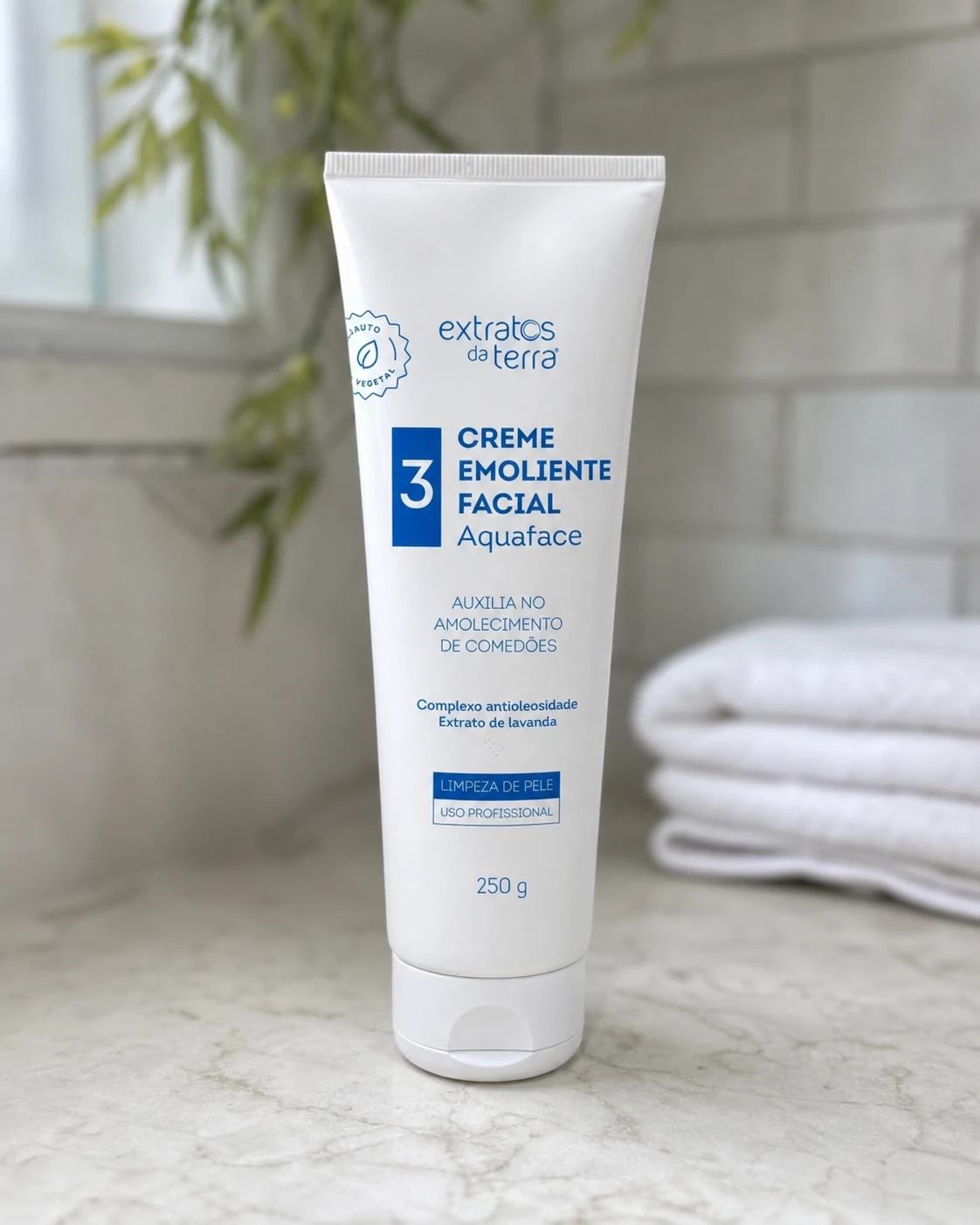Extratos da Terra Aquaface Creme Emoliente Facial 250g