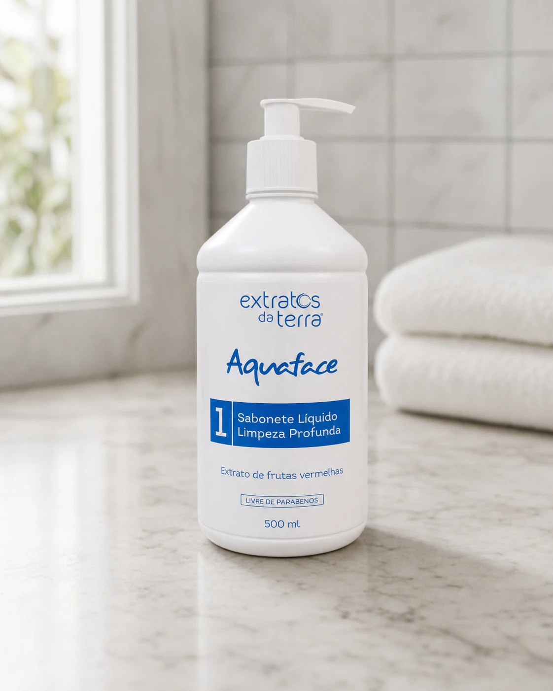 Extratos da Terra Aquaface Sabonete Líquido Limpeza Profunda 500ml