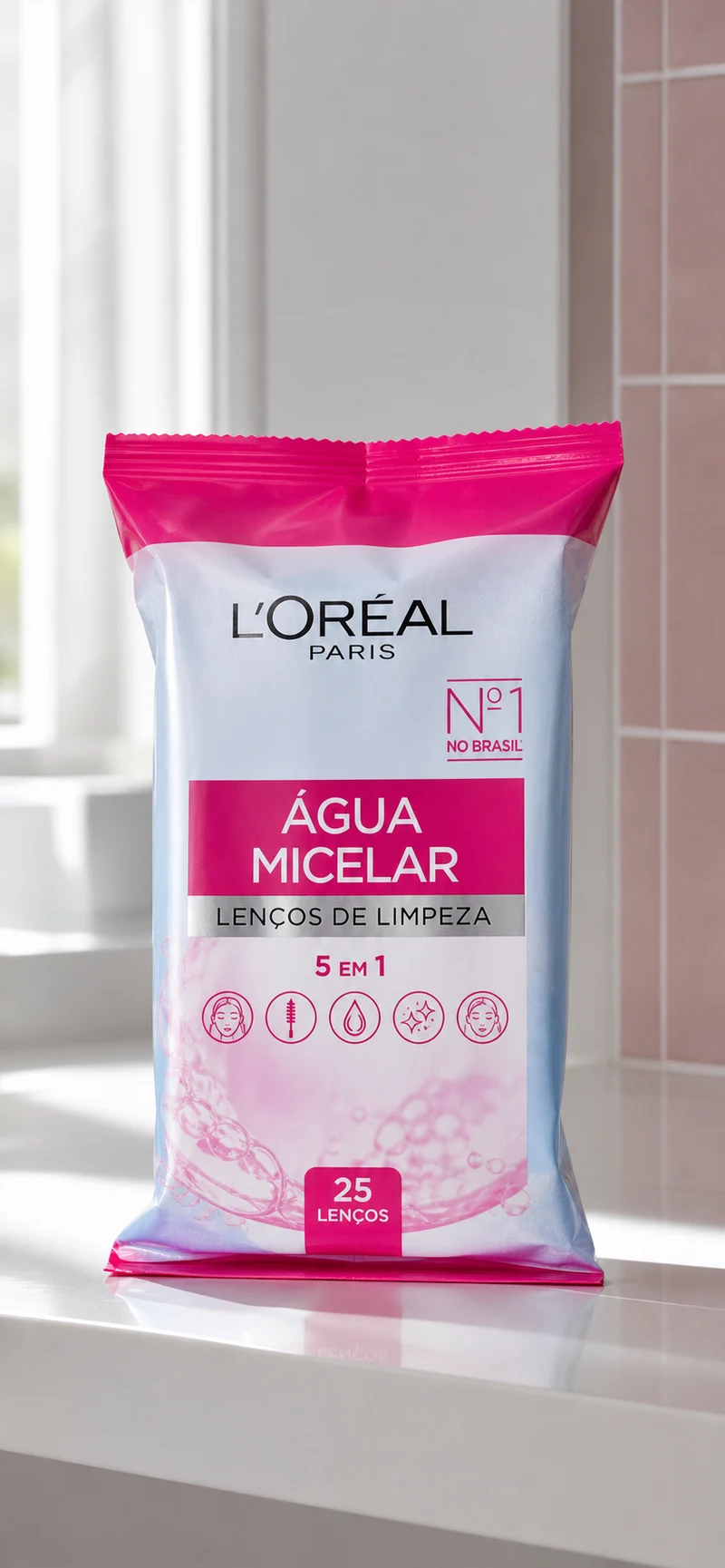 L'Oréal Paris Lenços Demaquilantes L'Oréal Paris Água Micelar 25 unidades