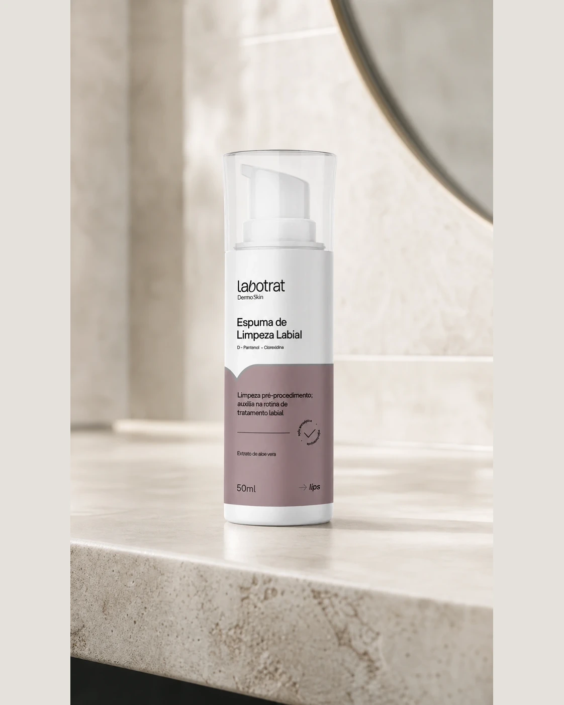 Labotrat Espuma de Limpeza Labial D-Pantenol 50ml