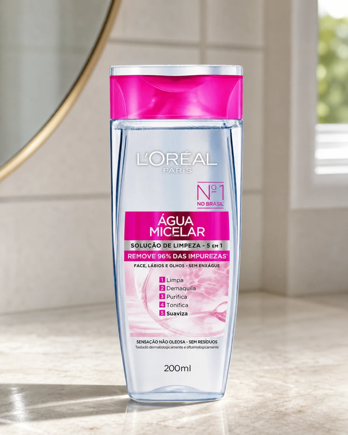 L'Oréal Paris Água Micelar Solução de Limpeza 5 em 1 200ml