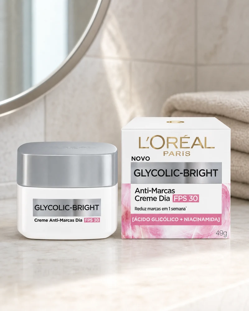 L'Oréal Paris Glycolic-Bright Creme Anti-Marcas Dia FPS 30