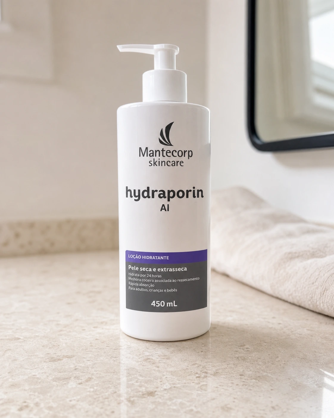 Mantecorp Skincare Hydraporin AI Loção Hidratante Corporal 450ml