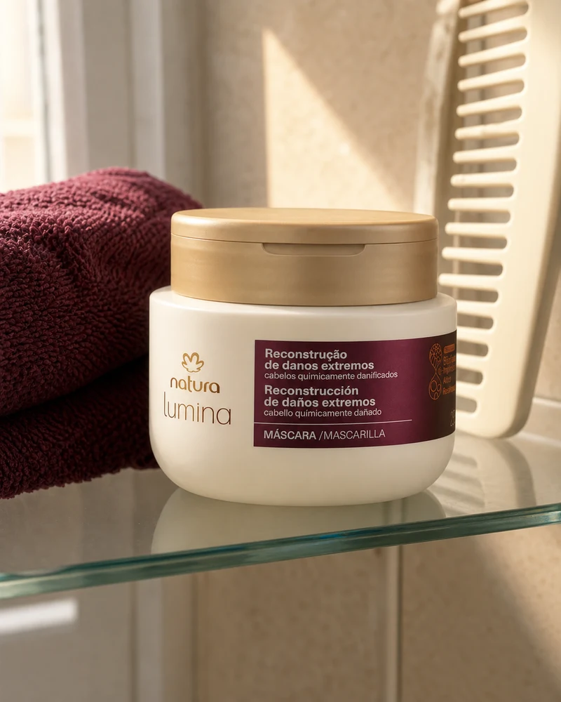 Natura Natura Lumina Máscara Regeneradora Reconstrução de Danos Extremos 250ml