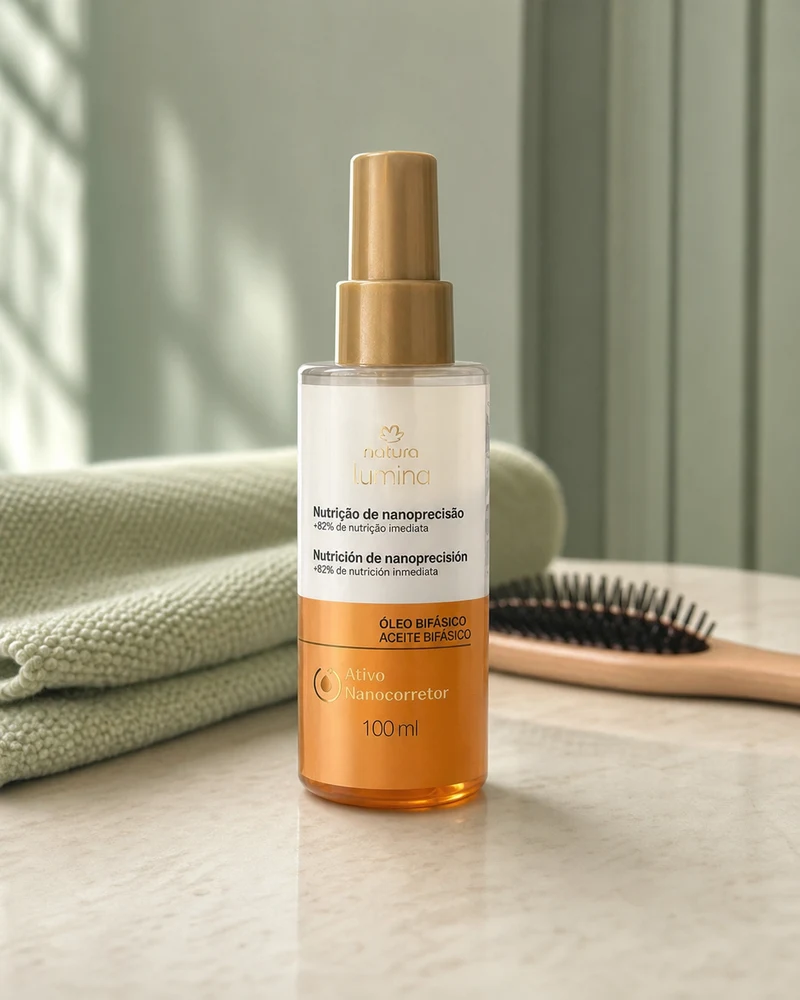 Natura Natura Lumina Óleo Bifásico Nutrição de Nanoprecisão 100ml