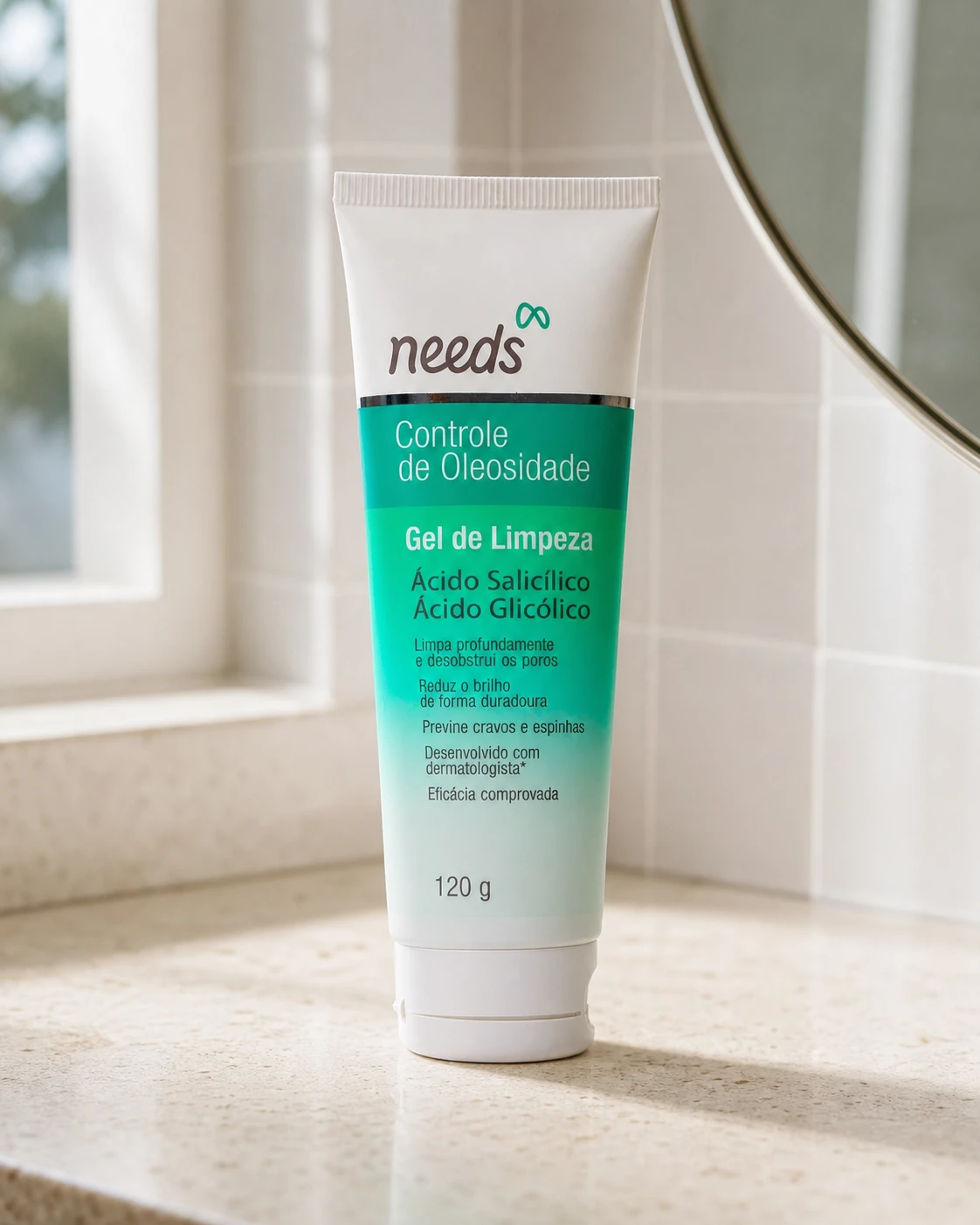 Needs Gel de Limpeza Facial Needs Controle de Oleosidade, 120g