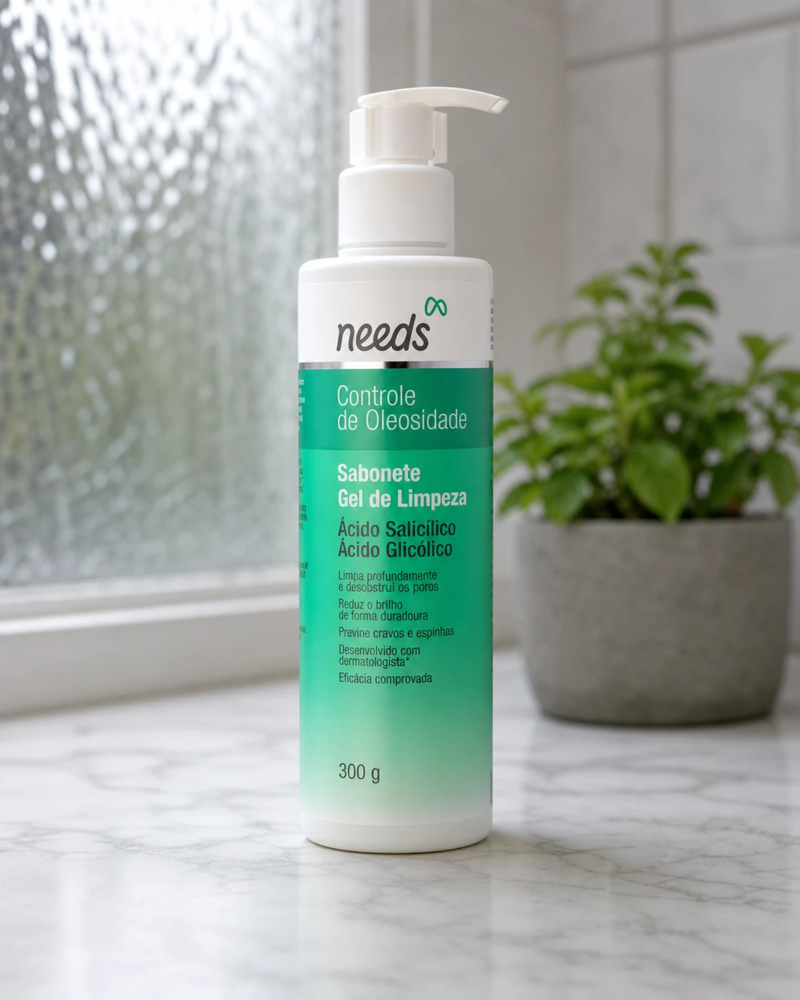 Needs Gel de Limpeza Facial Needs Controle de Oleosidade, 300g (Dia/Noite)