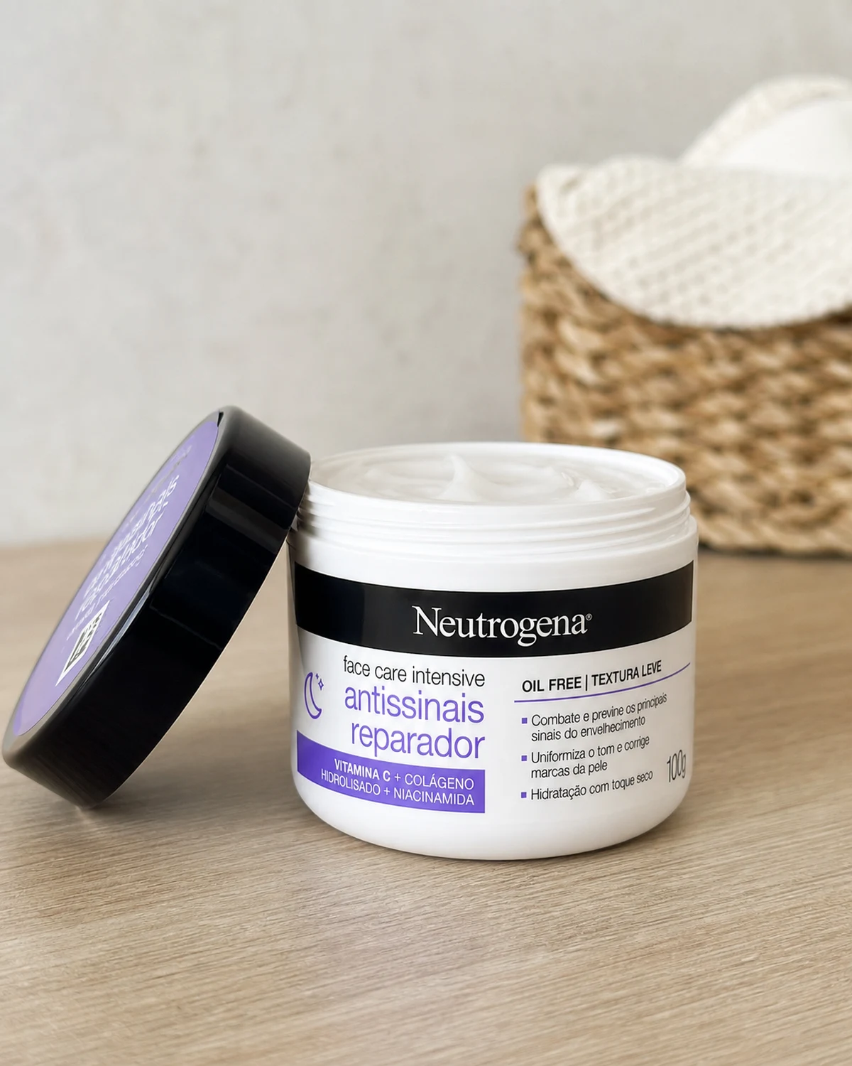 Neutrogena Hidratante Facial Reparador — Face Care Intensive — 100 g