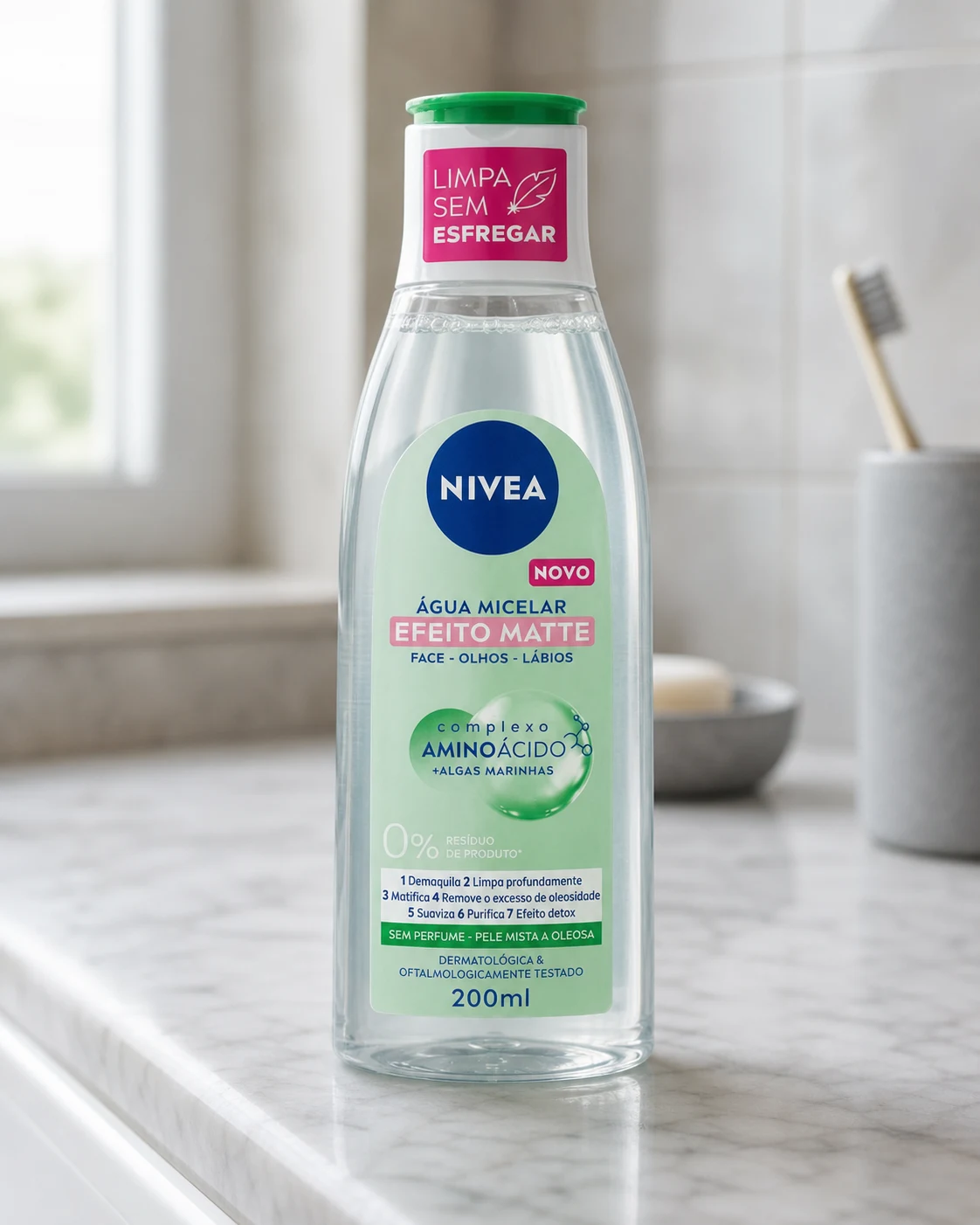 Nivea Água Micelar Solução de Limpeza 7 em 1 Efeito Matte 200ml