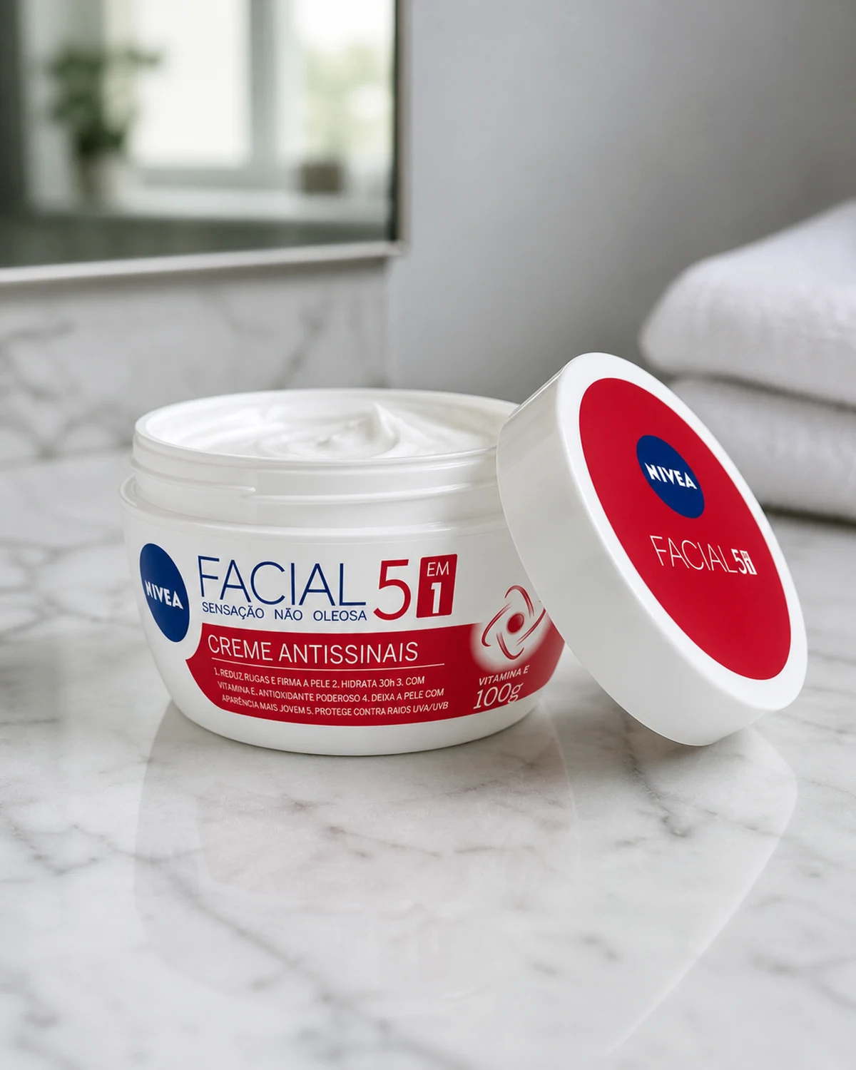 Nivea Creme Facial 5 em 1 Antissinais 100g