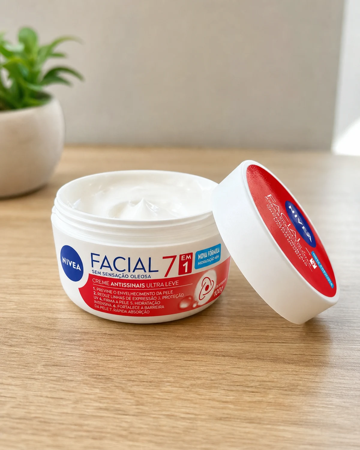 Nivea Creme Facial Antissinais Sensação Não Oleosa 100g