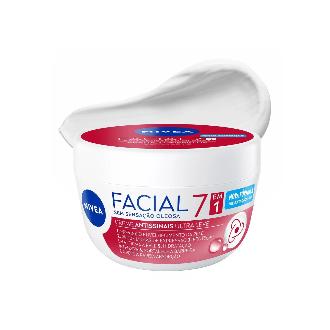 Nivea Creme Facial Antissinais Ultraleve 7 em 1 100g