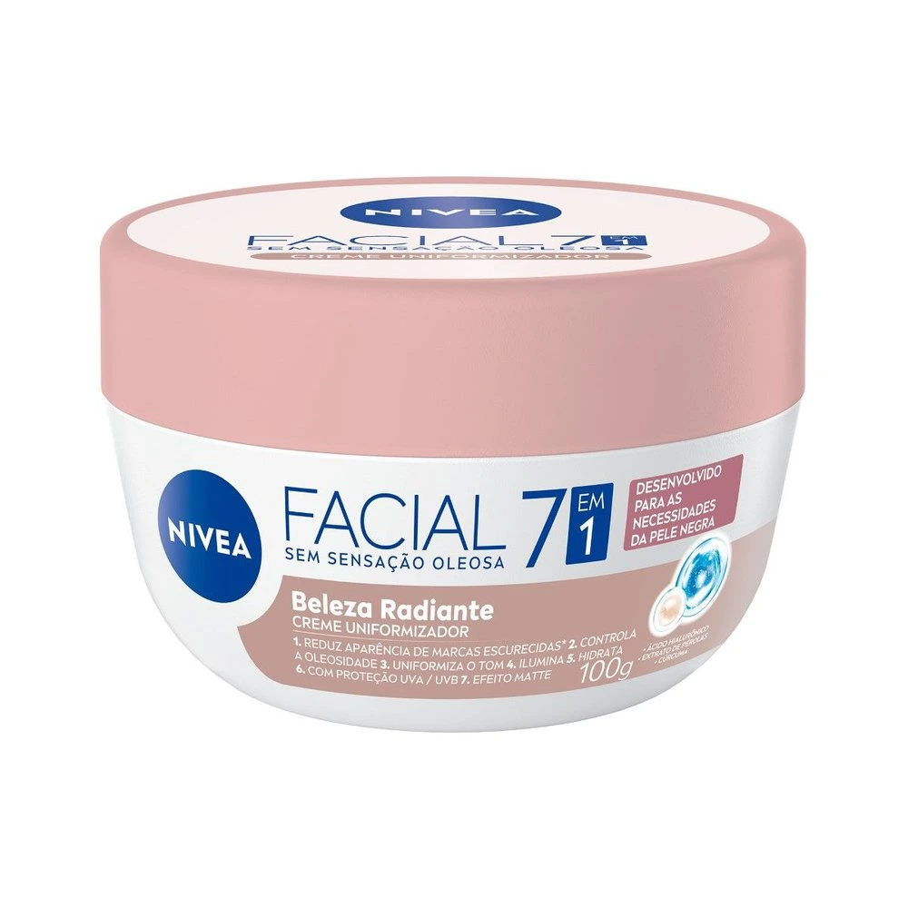 Nivea Creme Facial Uniformizador Beleza Radiante 7 em 1 100g