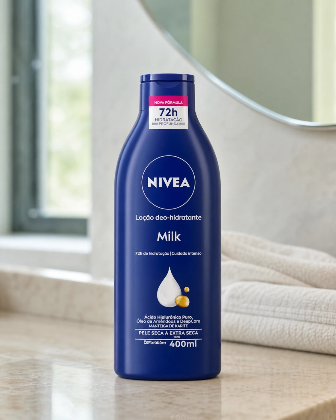 Nivea Milk loção hidratante corporal 400 ml