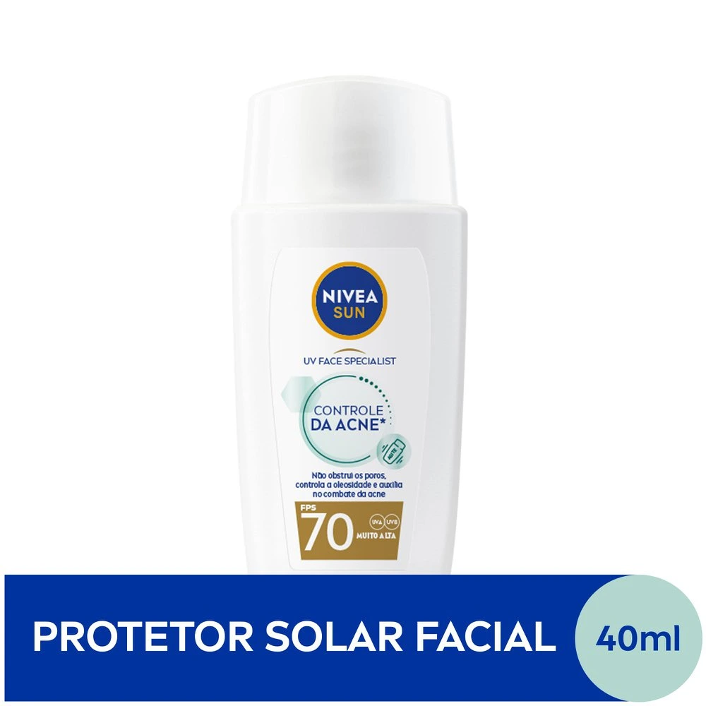 Nivea Nivea Sun UV Face Specialist Controle da Acne FPS 70, 40ml