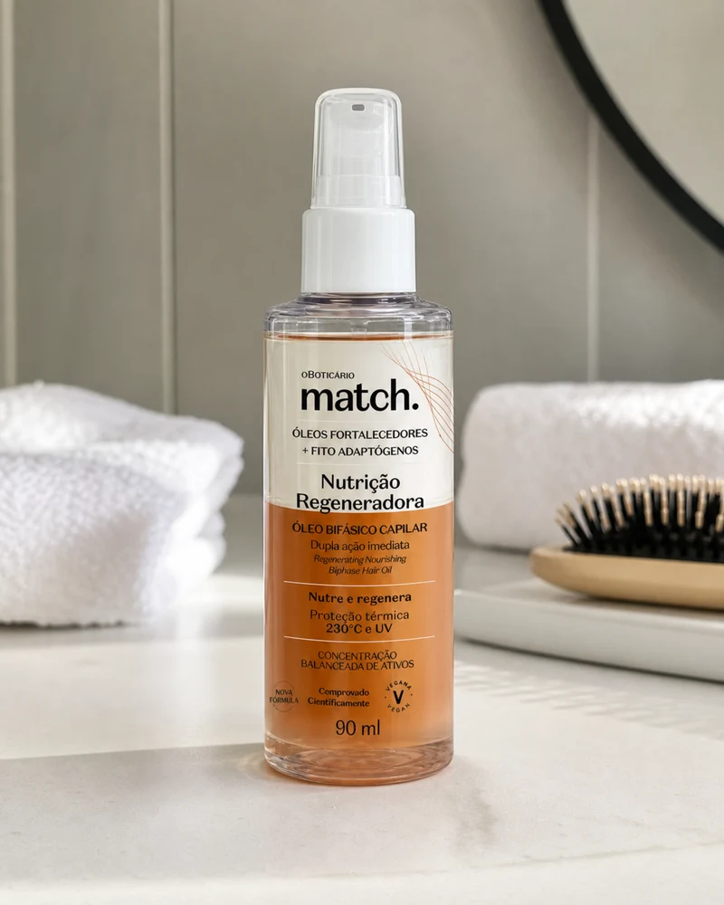 O Boticário Match O Boticário Match Óleo Bifásico Nutrição Regeneradora 90ml