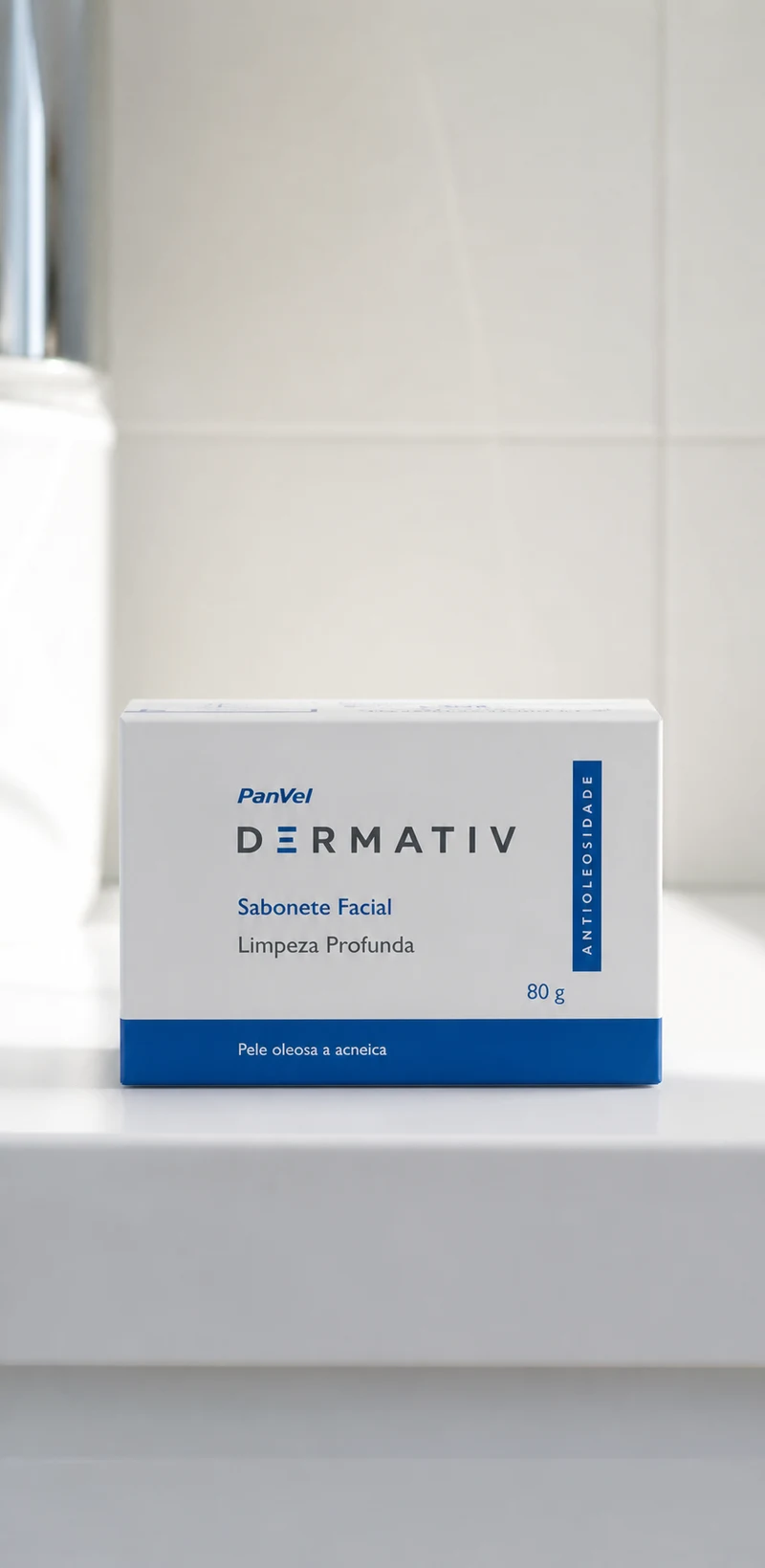 Panvel Dermativ Sabonete Facial em Barra Panvel Dermativ Limpeza Facial 80g