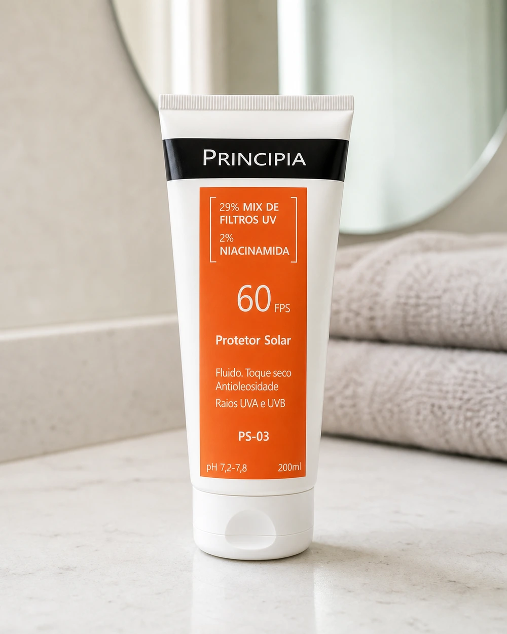 Principia PS-03 protetor solar corporal FPS 60, 200 ml