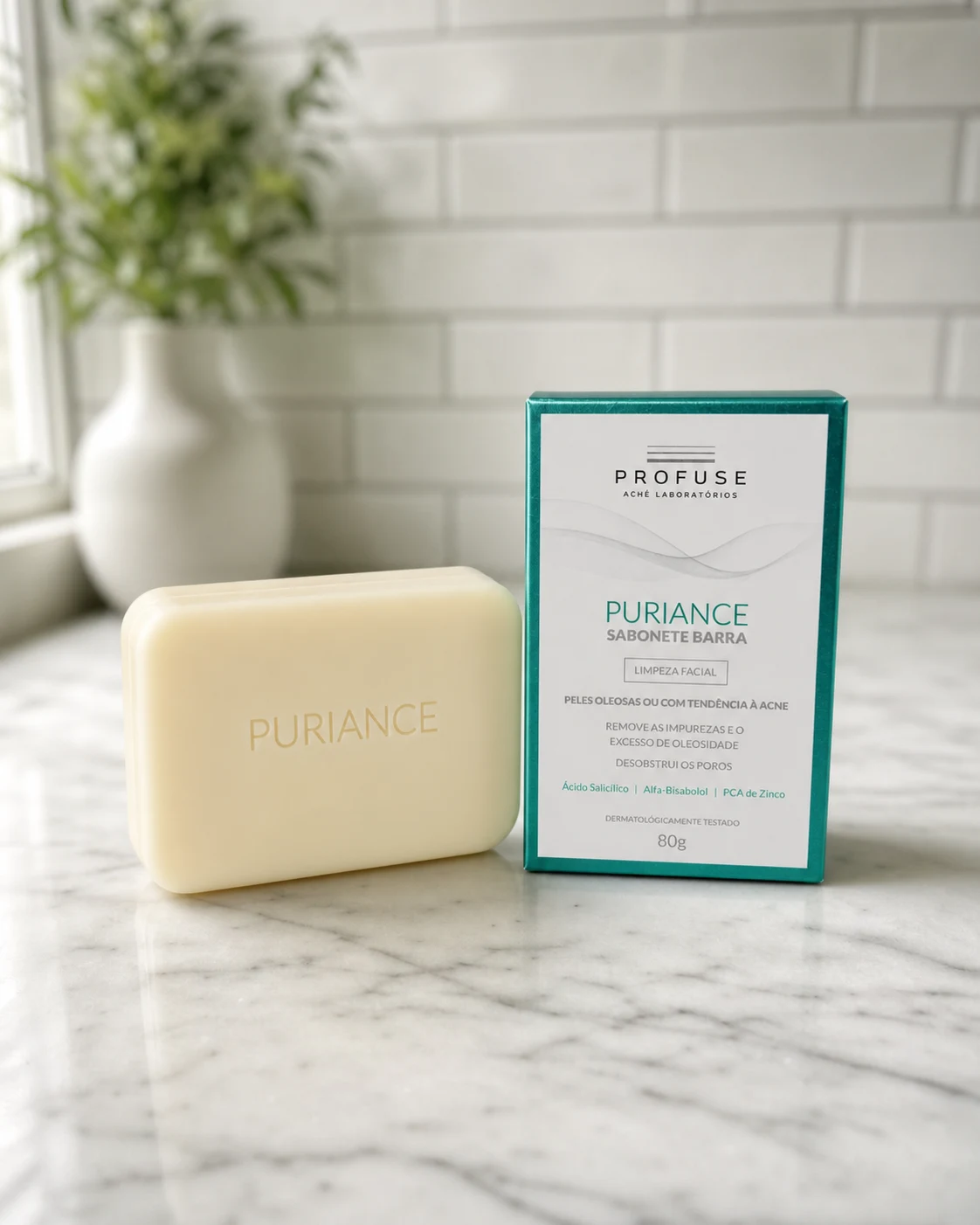 Profuse Profuse Puriance Sabonete Facial em Barra Pele Oleosa a Acneica, 80g