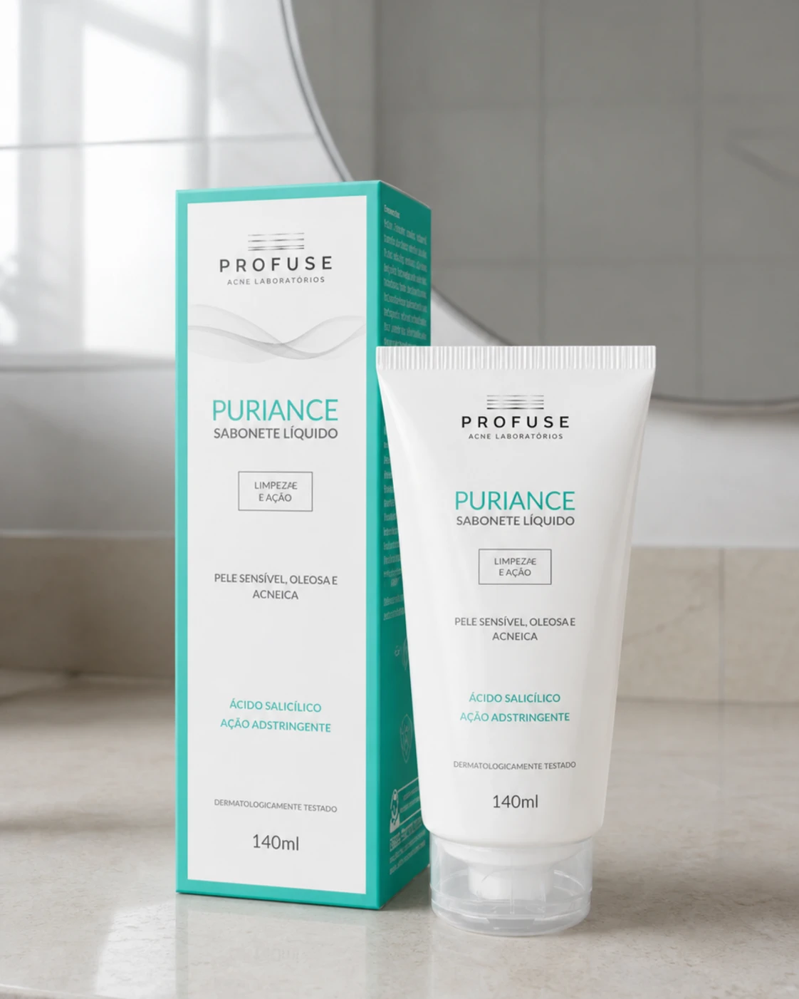 Profuse Profuse Puriance Sabonete Líquido Facial Pele Mista a Oleosa, 140ml