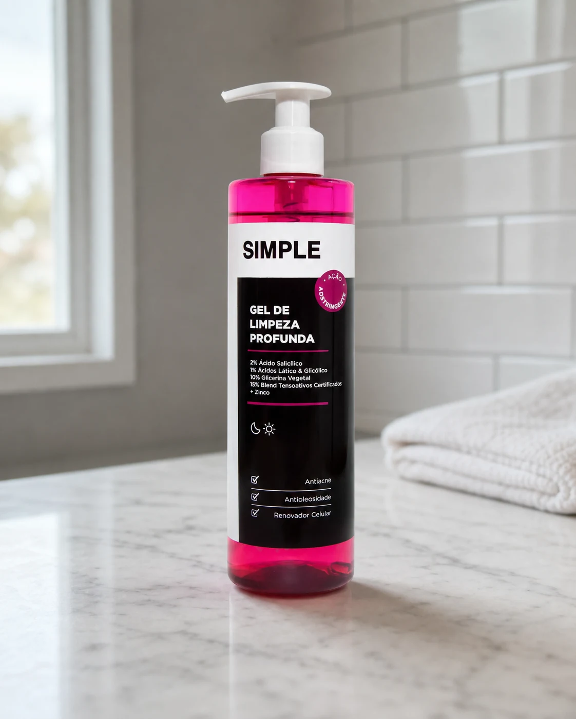 Simple Organic Gel de Limpeza Trio de Ácidos 350g