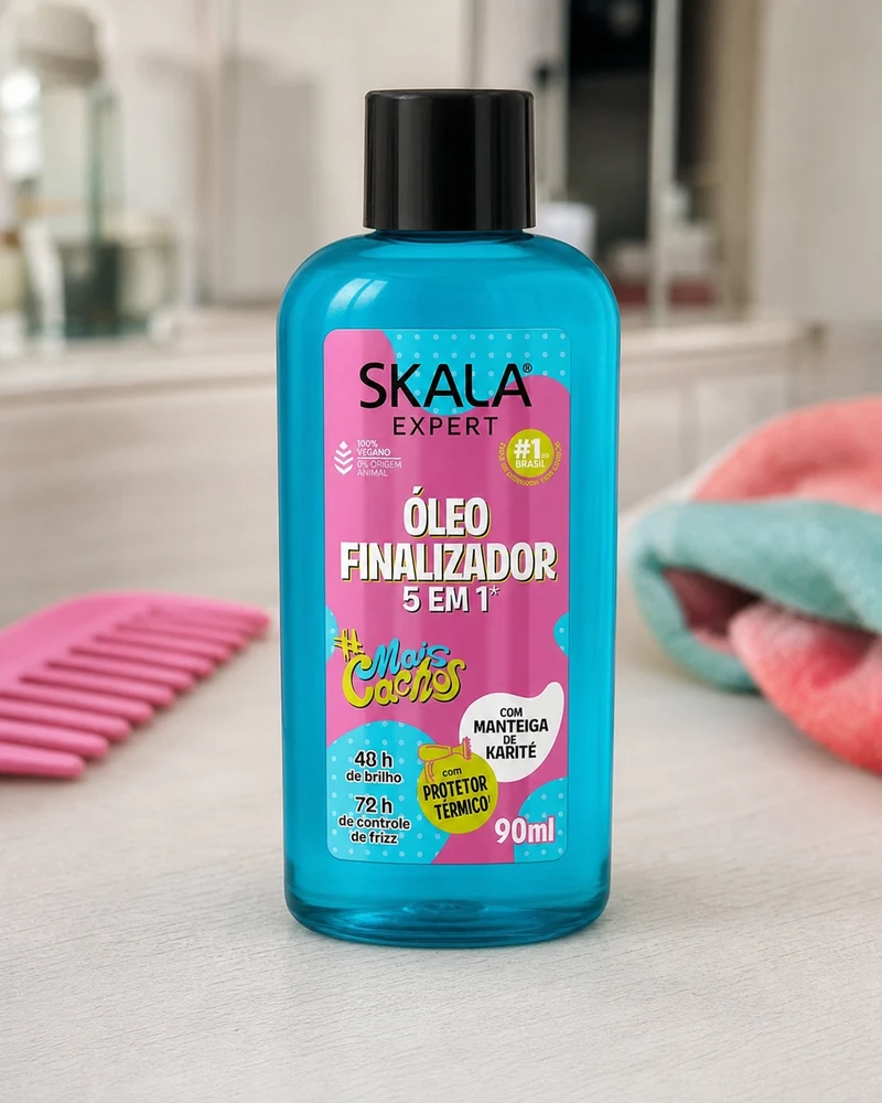 Skala Skala #Mais Cachos Óleo Finalizador 5 em 1 90ml