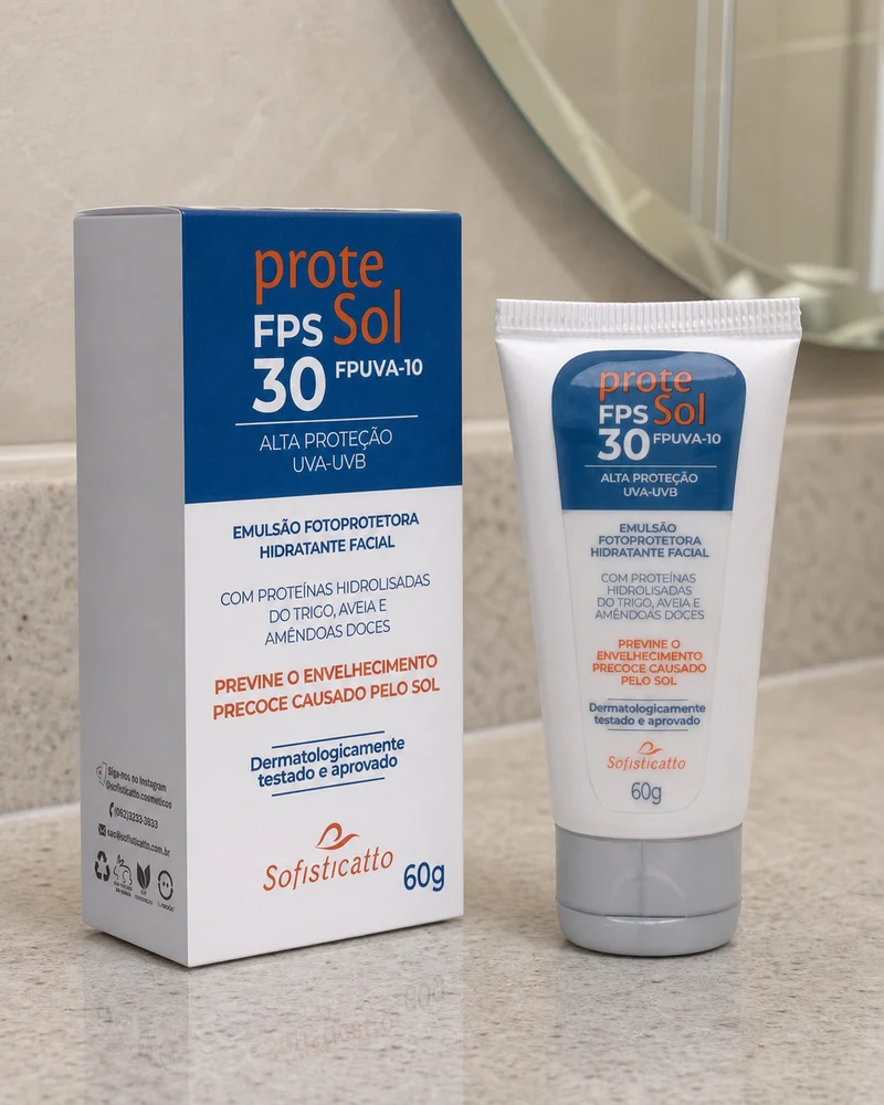 Sofisticatto Protetor Facial Filtro Solar Protesol 60g