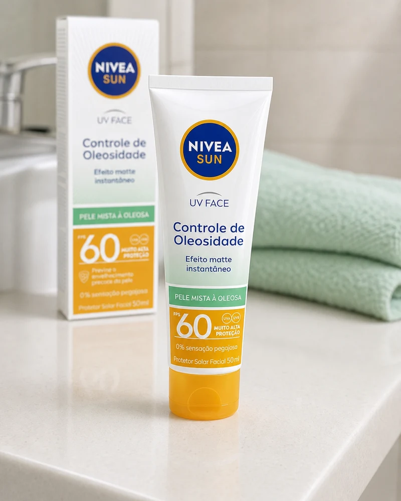 Nivea Sun UV Face Controle de Oleosidade FPS 60 Sem Cor, 50ml - Comparativo de preços e especificações no Tá Comparado