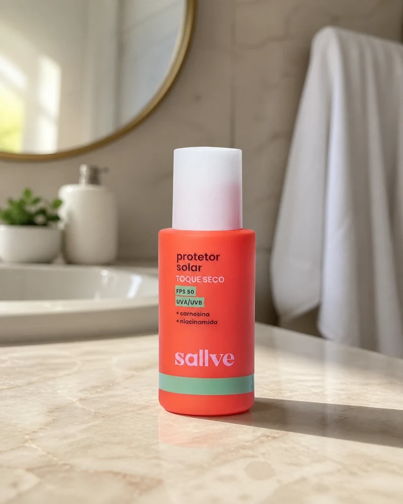 Sallve Protetor Solar Toque Seco FPS50, 40g - Comparativo de preços e especificações no Tá Comparado