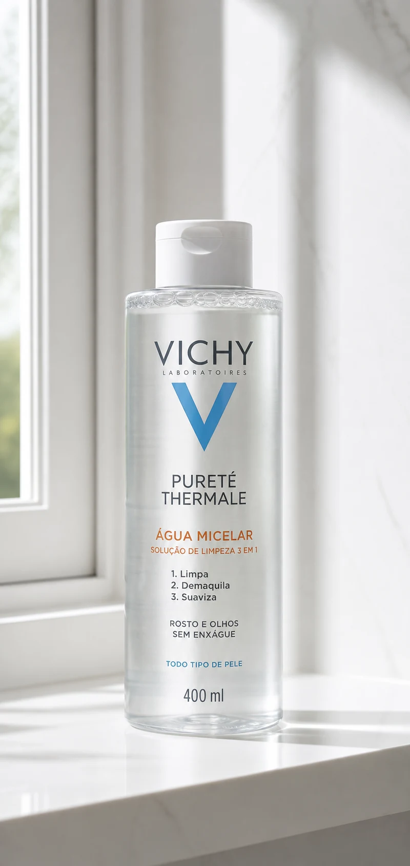 Vichy Água Micelar Vichy Pureté Thermale 400 ml (frasco grande)