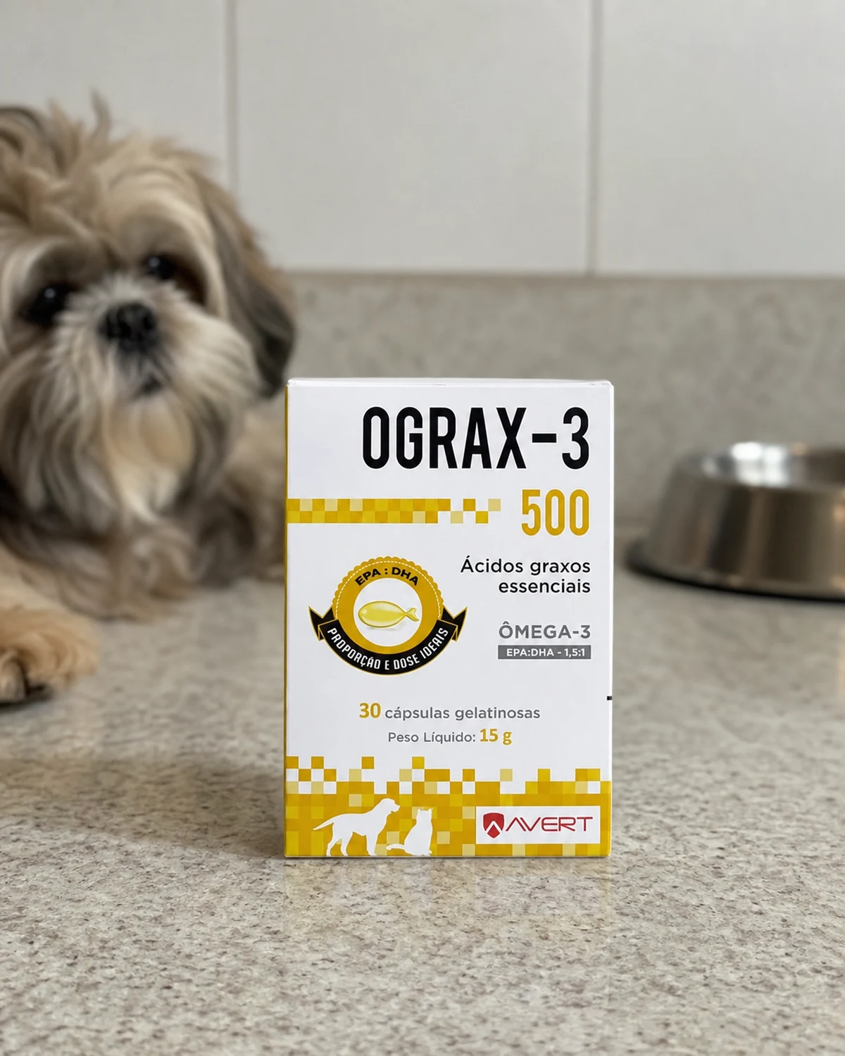 Avert Ograx-3 500 mg, trinta cápsulas