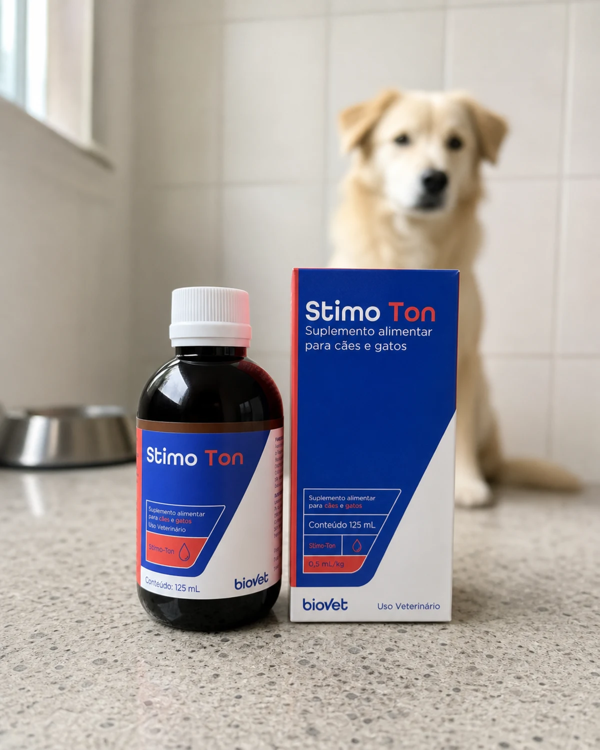 Biovet Stimo-Ton suplemento alimentar, frasco de 125 ml