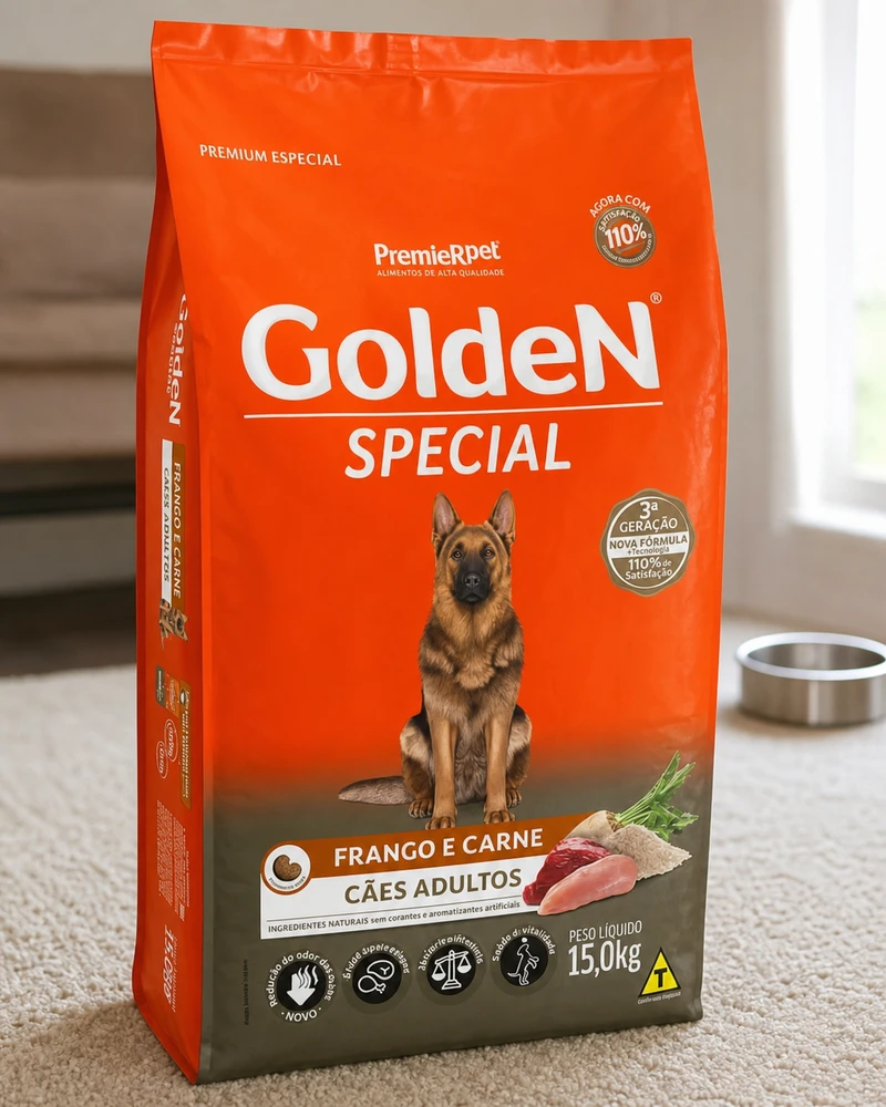 Golden Special adultos frango e carne 15 kg