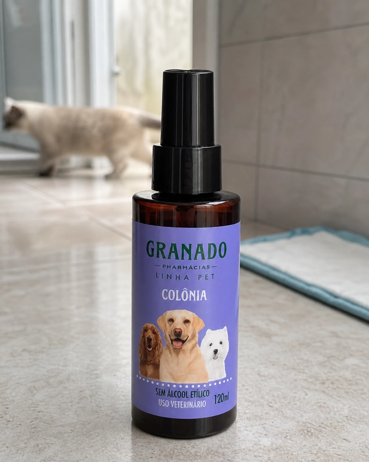 Colônia Granado Pet para cães e gatos, frasco de 120ml