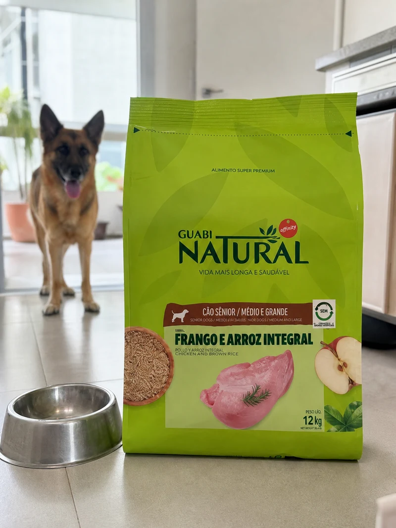 Guabi Natural Guabi Natural Cães Sênior Médio e Grande, 12kg