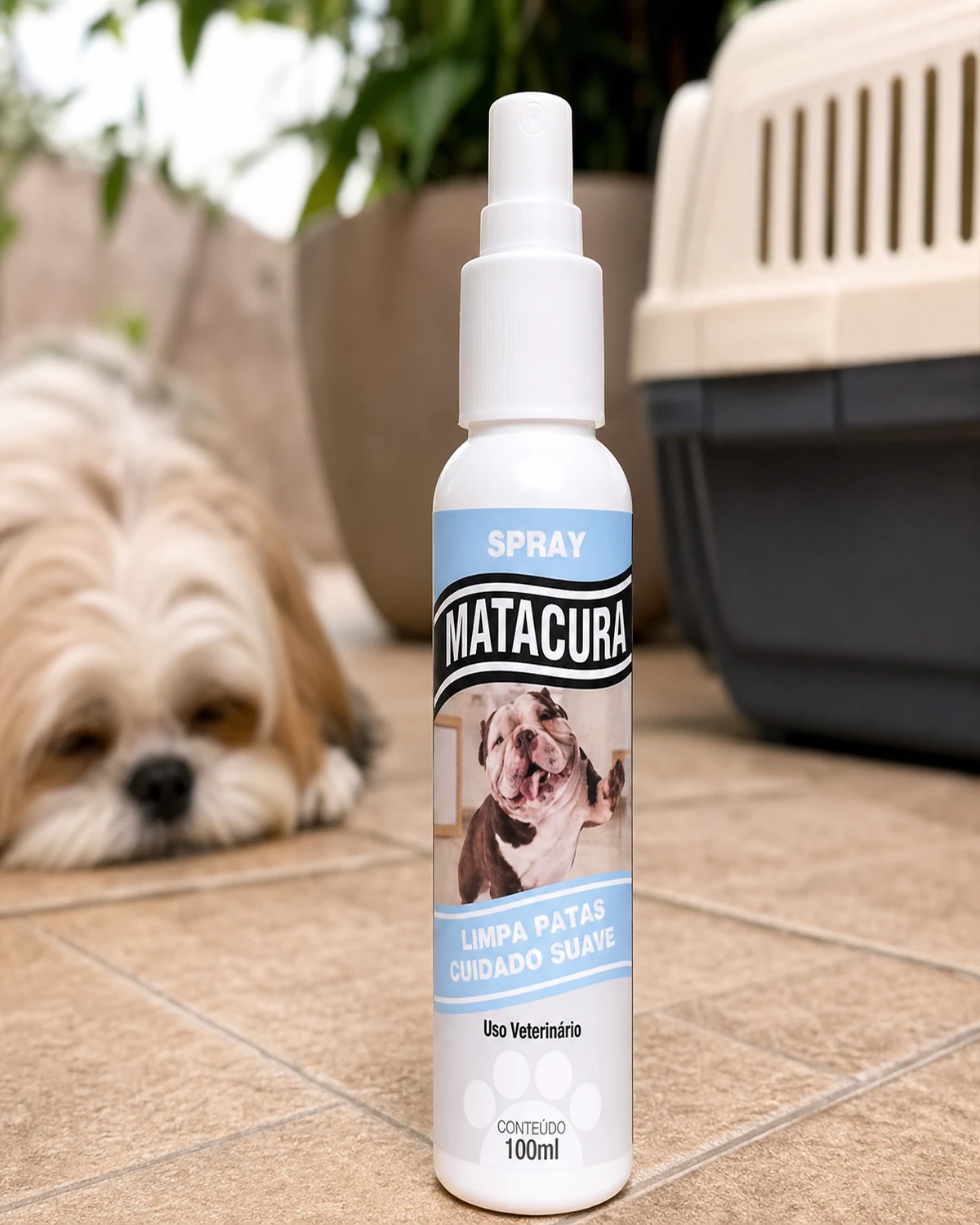 Matacura Limpa Patas Cuidado Suave, frasco de 100 ml