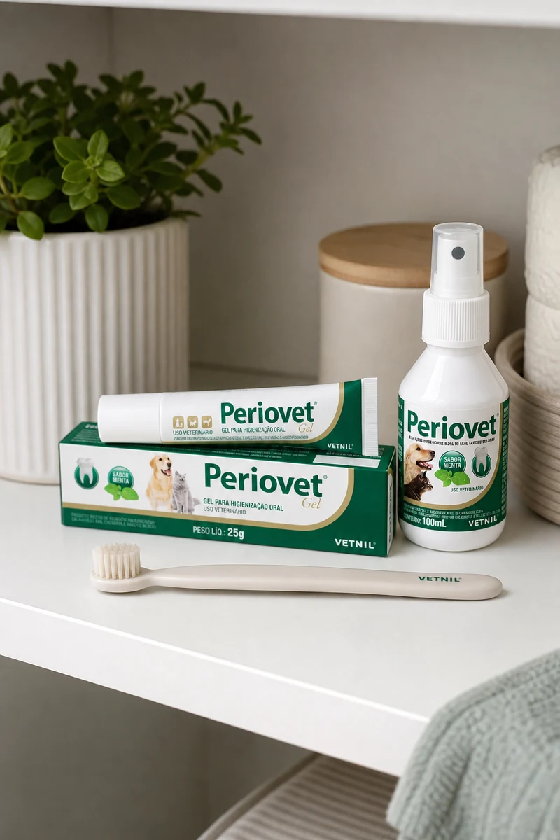 Vetnil Vetnil Higienizador Bucal Periovet com Escova